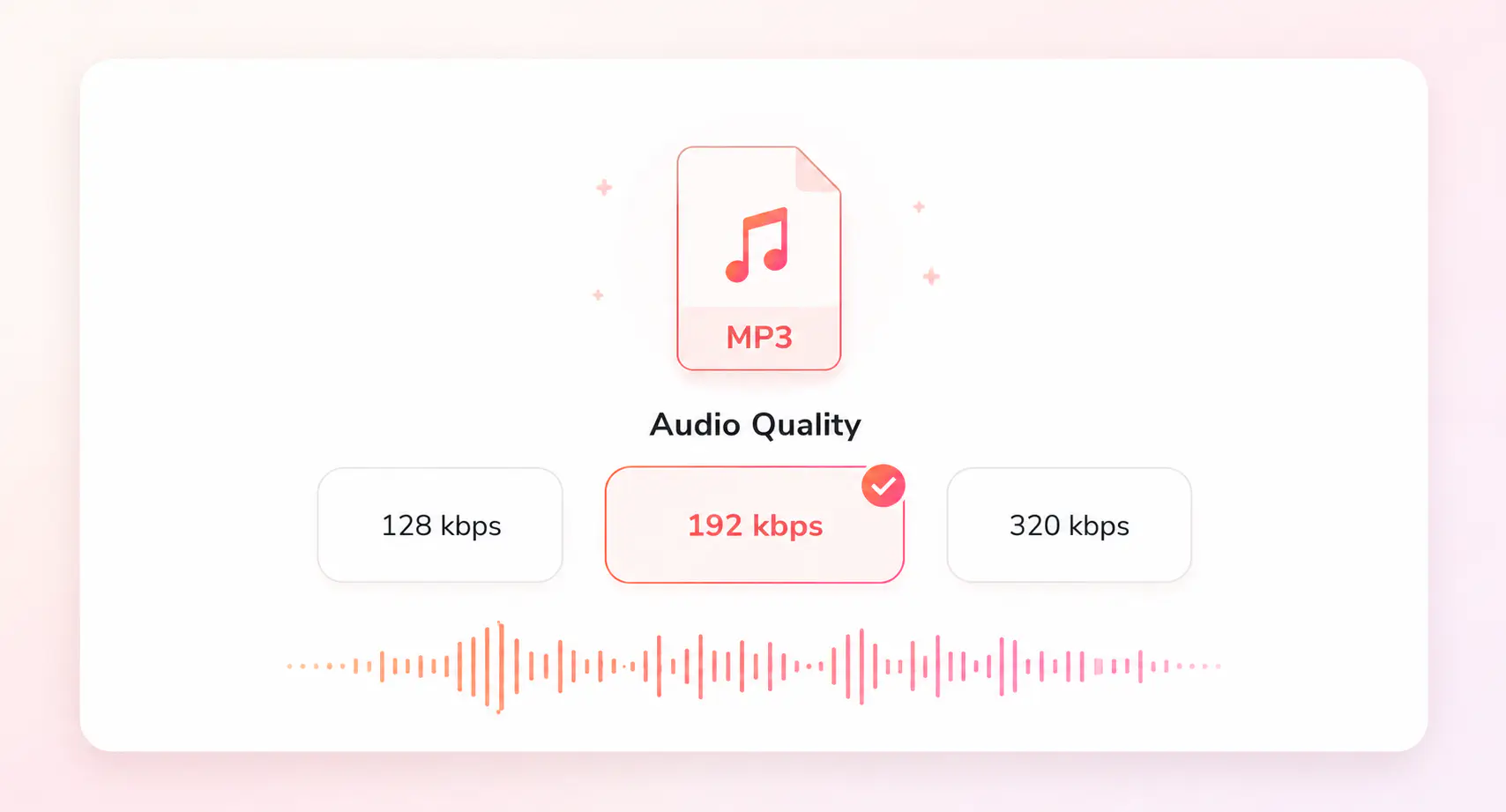 choose mp3 as the output format