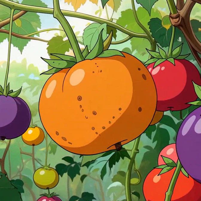 anime fruits generated by ghibli generator