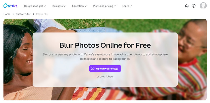 canva photo blur editor