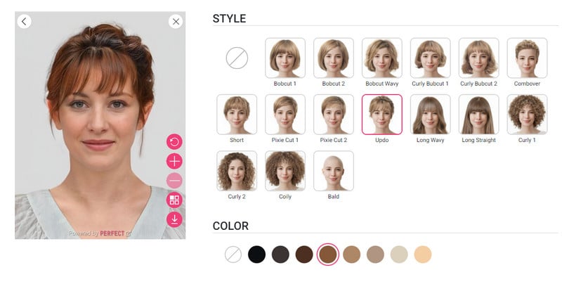 choose hairstyle color