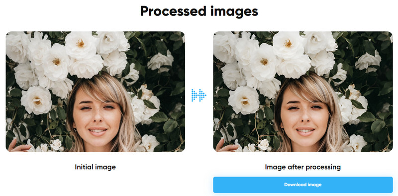 download image converted by image upscaler