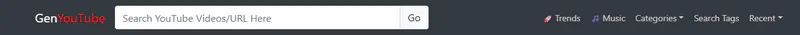 genyoutube search bar