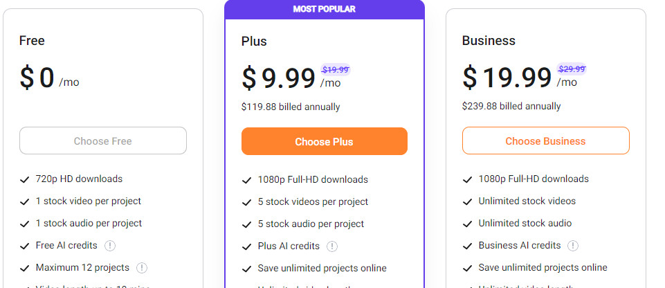 flexclip pricing plan