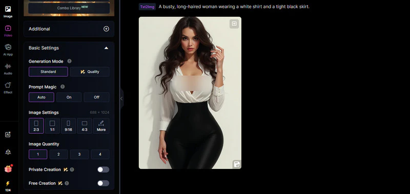 create nsfw image using seaart