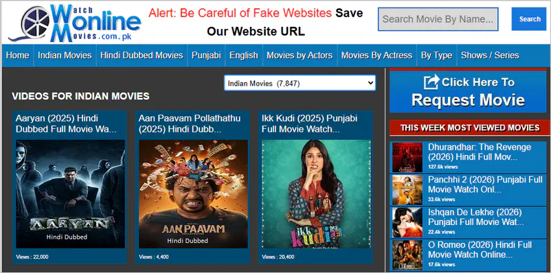 back up of hindi movies