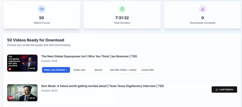 download youtube playlist with youtube muti downloader